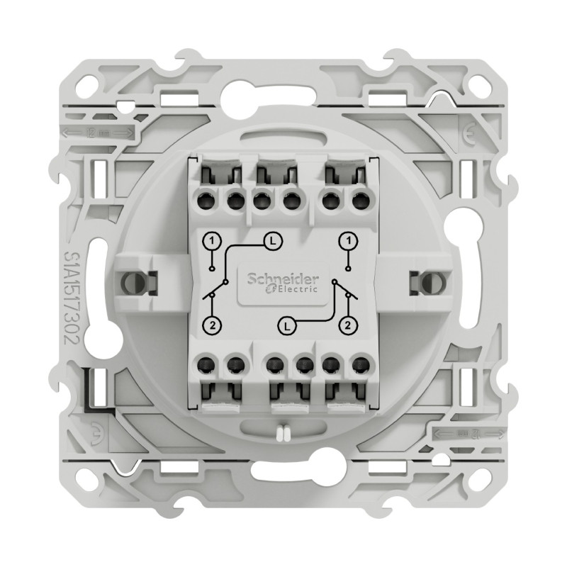 Va-et-vient lumineux 10A LED Blanc Odace