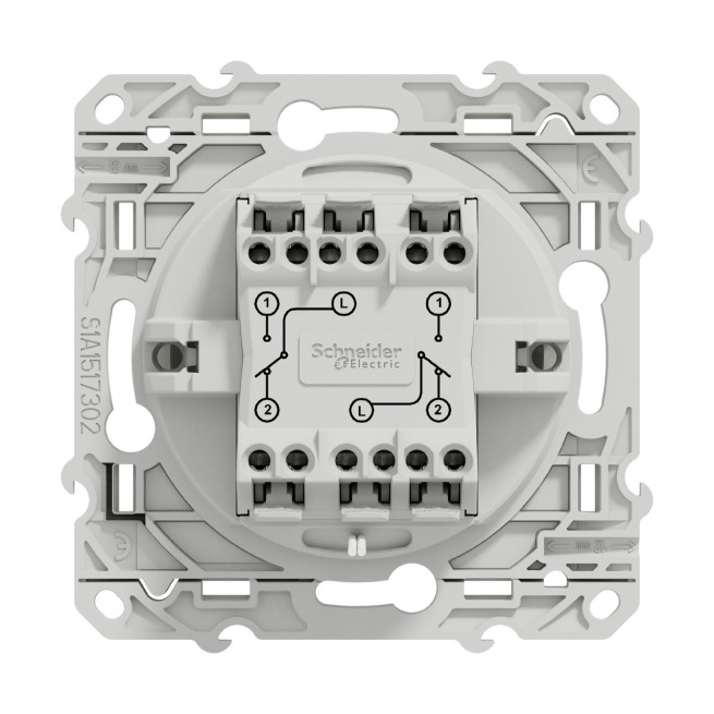 Va-et-vient lumineux 10A LED Blanc Odace