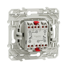 Va-et-vient + poussoir 10A Blanc Odace