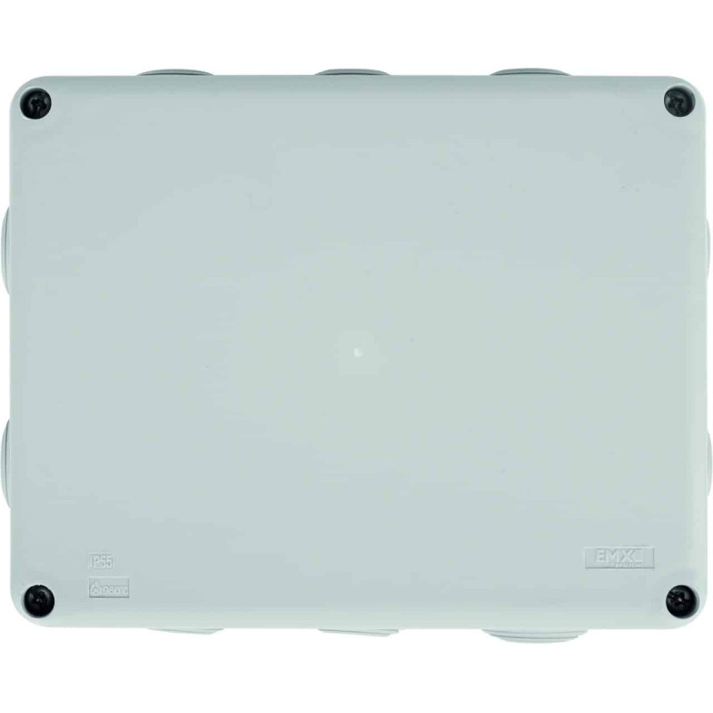 Boîte de dérivation - IP55 - 170 x 140 x 70 mm - Couvercle vis Inox
