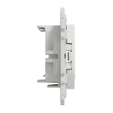 Prise double RJ45 sans connecteur Blanc Odace