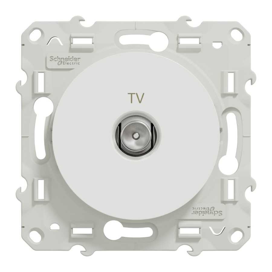 S520445-Appareillage-composable-milieu-de-gamme-Odace-prise-TV-simple-blanc