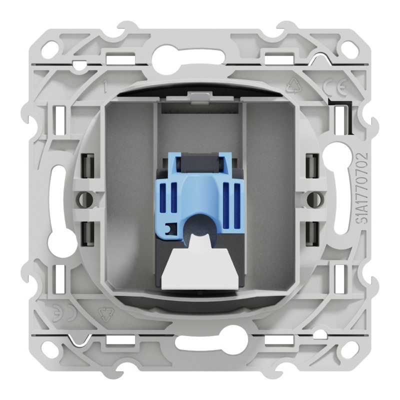 Prise RJ45 Cat.6 STP Grade 2TV-3TV Blanc Odace