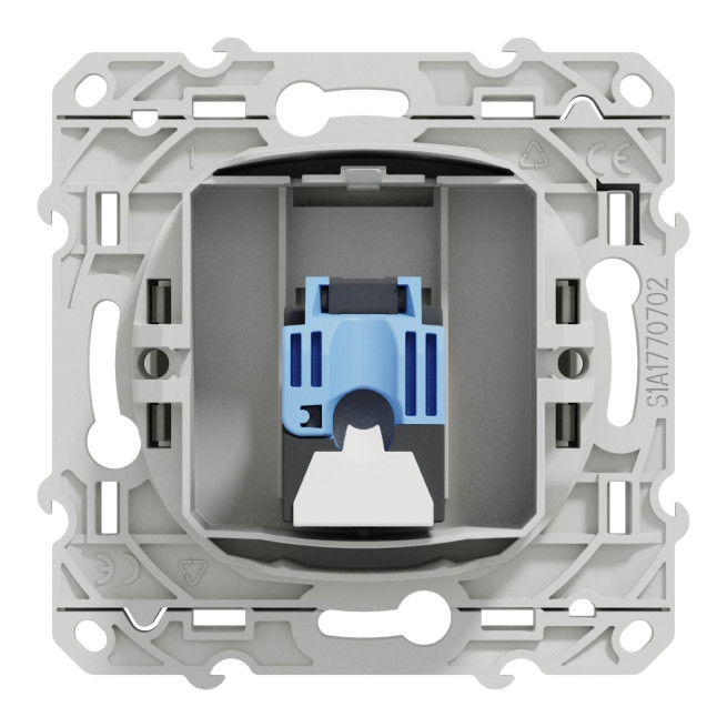 Prise RJ45 Cat.6 STP Grade 2TV-3TV Blanc Odace