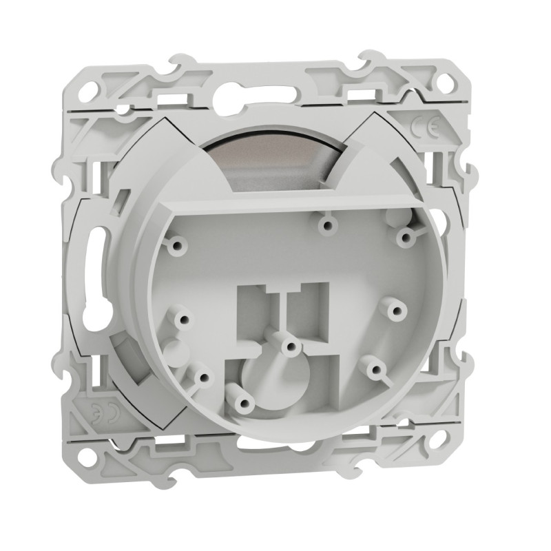 Prise multiservice avec griffes Blanc Odace