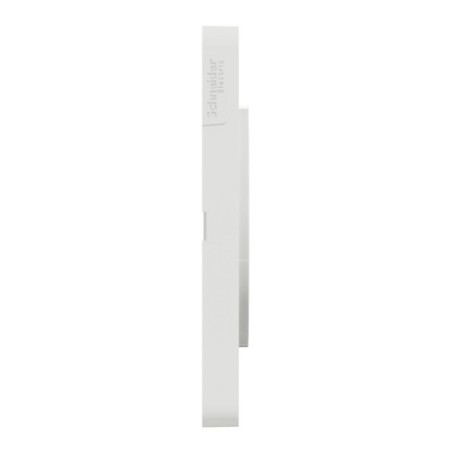 Odace Touch plaque 2 postes horizontaux vert 71mm pierre galet avec liseré blanc