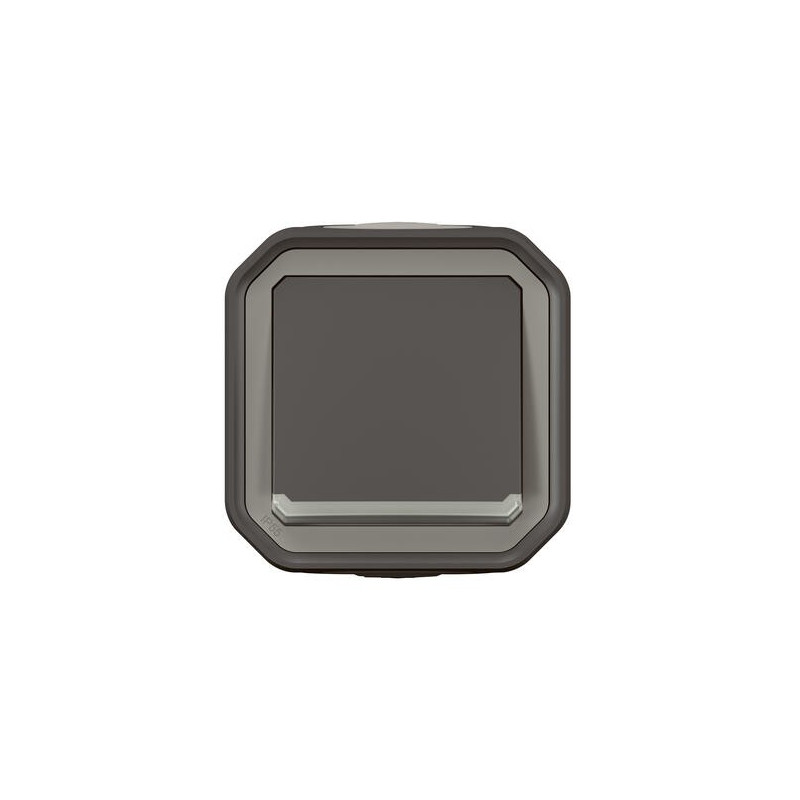 Interrupteur lumineux 10AX Anthracite Plexo