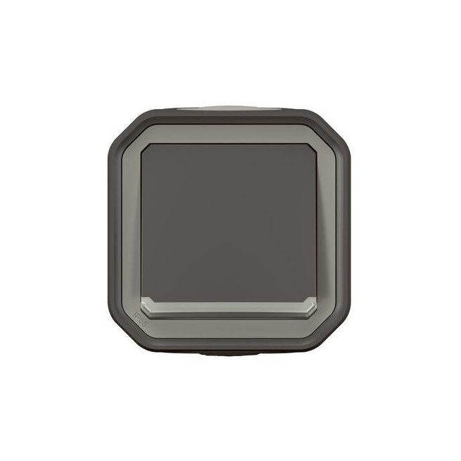 Interrupteur lumineux 10AX Anthracite Plexo