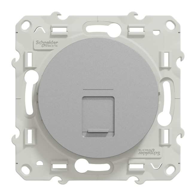 Prise RJ45 Cat.5 UTP Grade 1 Aluminium Odace