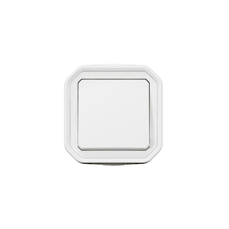 Interrupteur va-et-vient 10AX Blanc Plexo