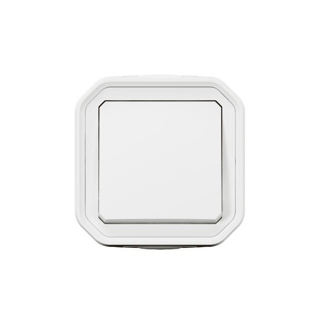 Interrupteur va-et-vient 10AX Blanc Plexo