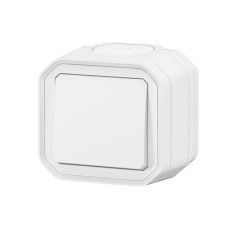 Interrupteur va-et-vient 10AX Blanc Plexo