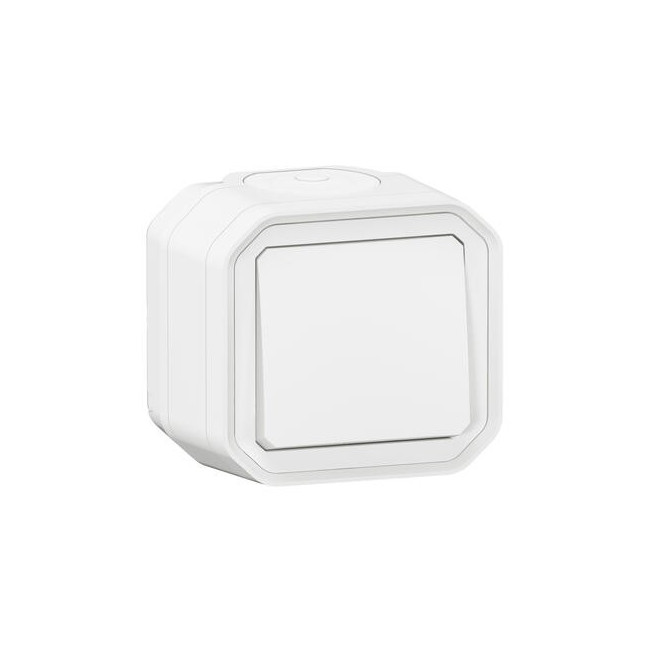 Interrupteur va-et-vient 10AX Blanc Plexo