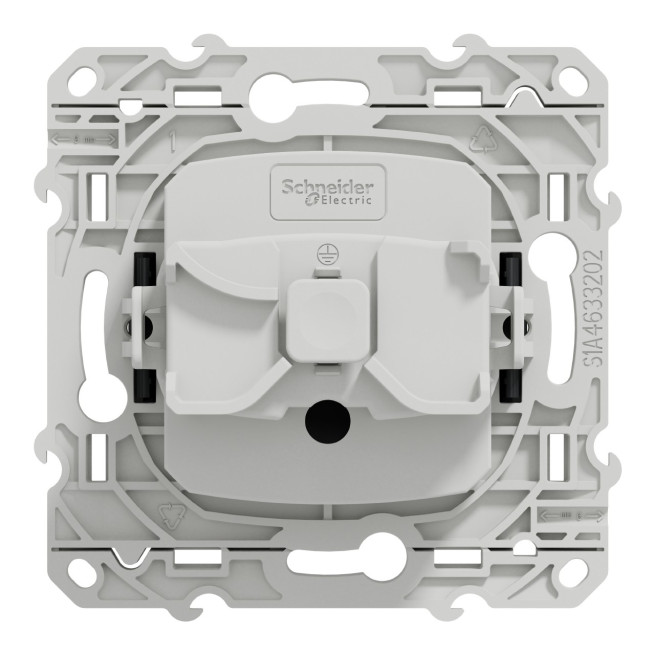 Prise 2P+T connexions rapides Anthracite Odace