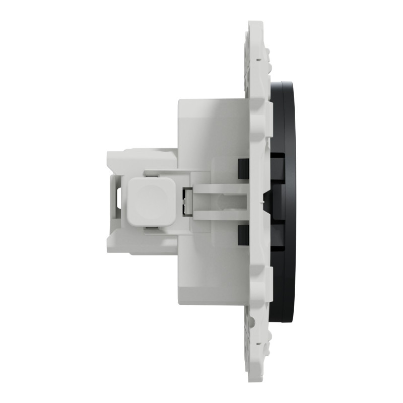 Prise 2P+T connexions rapides Anthracite Odace