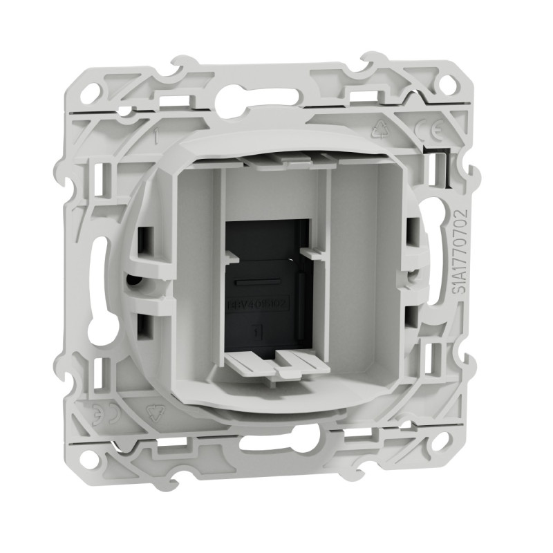 Prise RJ45 sans connecteur Anthracite Odace