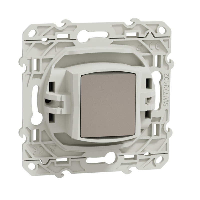 Prise TV simple Anthracite Odace