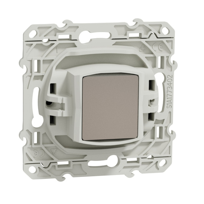 Prise TV simple Anthracite Odace
