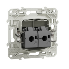 Double prise RJ45 Cat.6 STP Anthracite Odace
