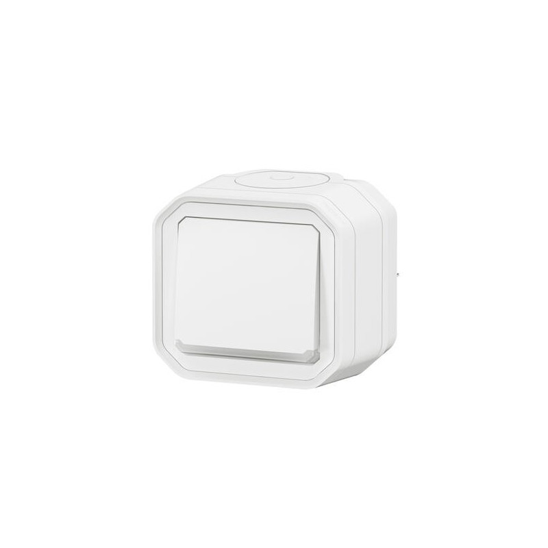 Poussoir NO lumineux Blanc Plexo