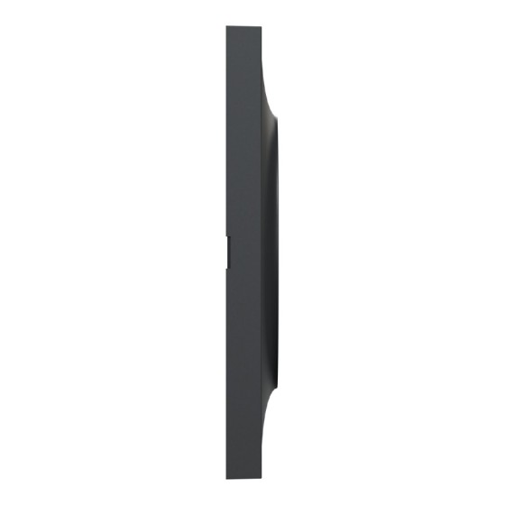 Odace Style plaque 4 postes horizontaux ou verticaux entraxe 71mm anthracite