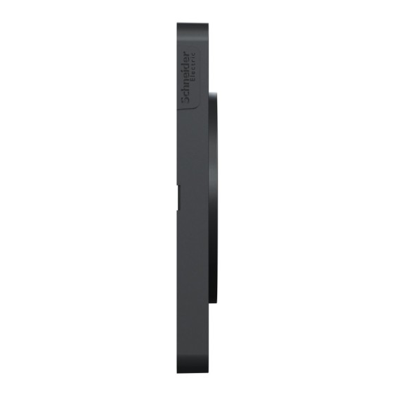 Odace Touch plaque 2 postes horizontaux ou verticaux 71mm anthracite