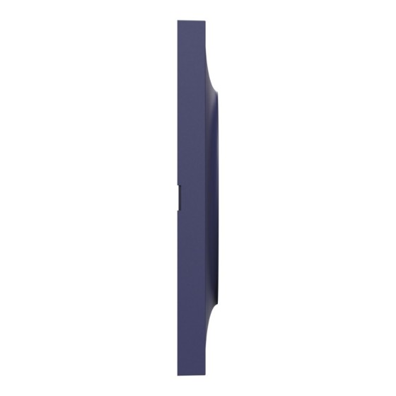 Odace Style plaque 2 postes horizontaux ou verticaux entraxe 71mm bleu cobalt