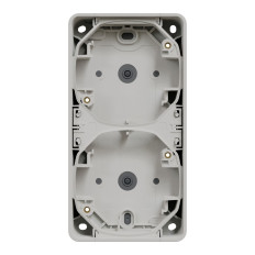 Boîte 3 postes - Verticale - Saillie - IP55 - IK08 - Blanc - Mureva Styl