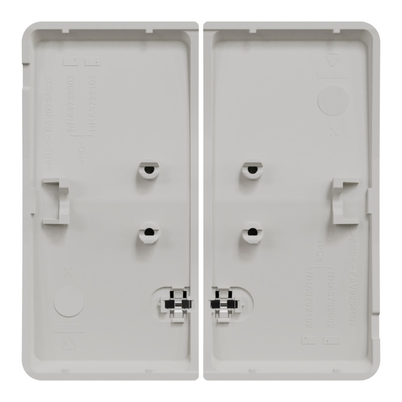 MUR39205-Appareillage-étanche-sup-IP55 Mureva-Styl-Enjoliveur-2-demi-touche-IP55-IK08-blanc