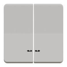 Enjoliveur 2 demi touche - IP55 - IK08 - Blanc - Mureva Styl