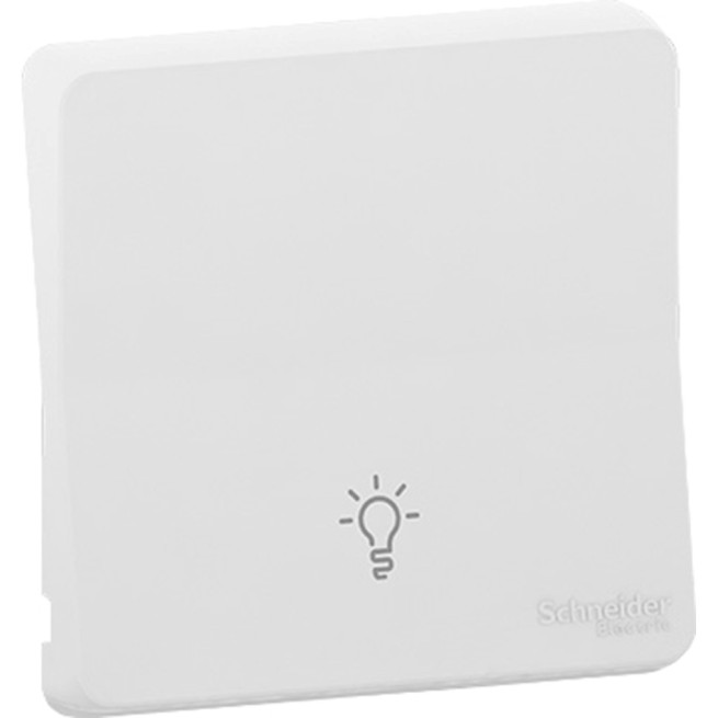 Enjoliveur avec symbole lumière - IP55 - IK08 - Blanc - Mureva Styl