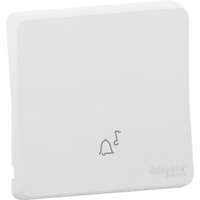 Enjoliveur avec symbole sonnette - IP55 - IK08 - Blanc - Mureva Styl