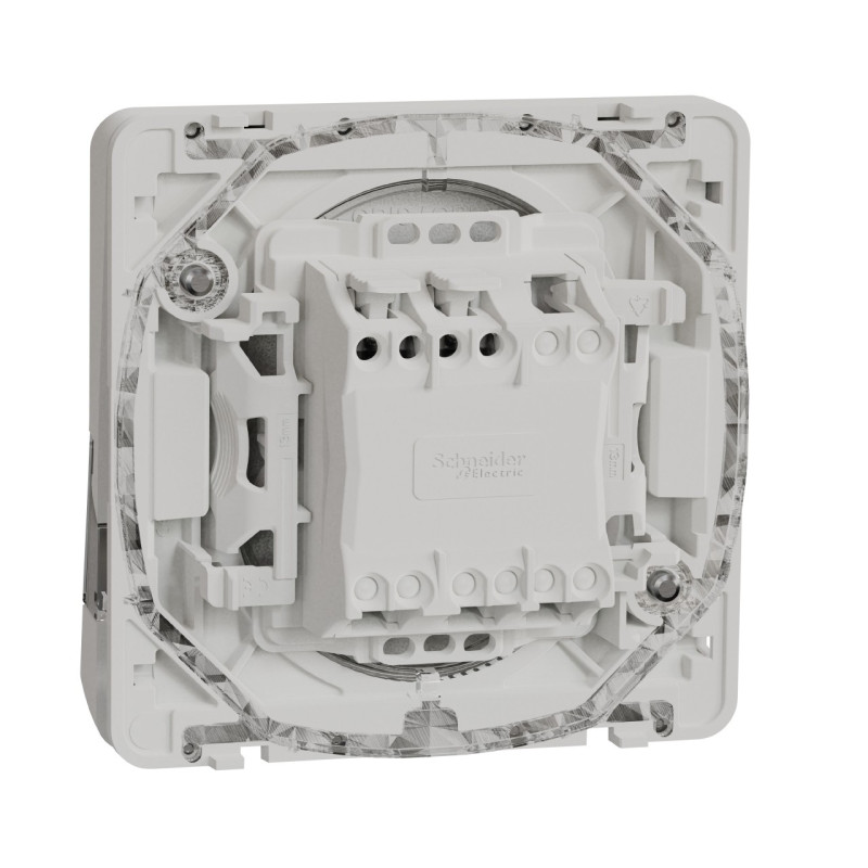 MUR39129-Appareillage-étanche-sup-IP55 Mureva-Styl-Bouton-poussoir-porte-etiquette-composable-IP55-IK08-blanc