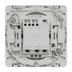 Bouton poussoir porte étiquette - Composable - IP55 - IK08 - Blanc - Mureva Styl