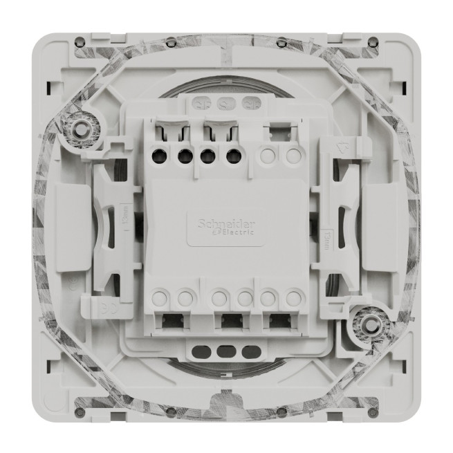 Bouton poussoir porte étiquette - Composable - IP55 - IK08 - Blanc - Mureva Styl