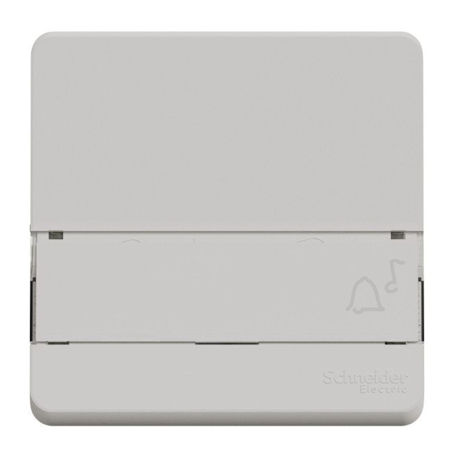 Bouton poussoir porte étiquette - Composable - IP55 - IK08 - Blanc - Mureva Styl