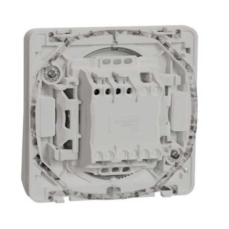 Bouton poussoir lumineux LED composable IP55 IK08 blanc Appareillage étanche sup IP55 Mureva Styl