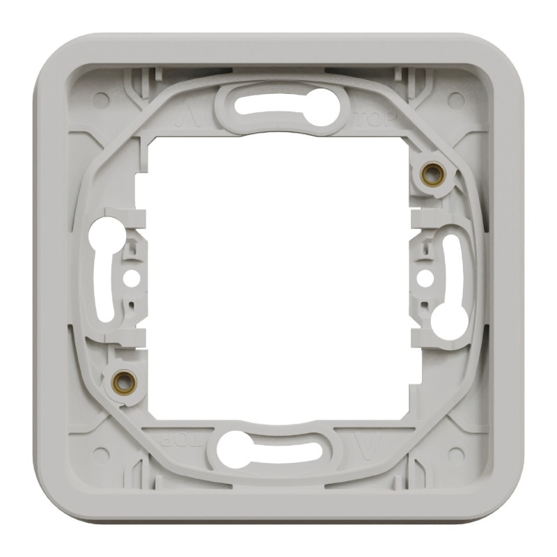 MUR39107-Appareillage-étanche-sup-IP55 Mureva-Styl-Cadre-1-poste-encastré-IP55-IK08-blanc