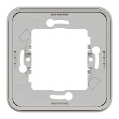 Cadre 1 poste - Encastré - IP55 - IK08 - Blanc - Mureva Styl