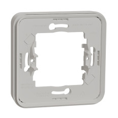 Cadre 1 poste - Encastré - IP55 - IK08 - Blanc - Mureva Styl
