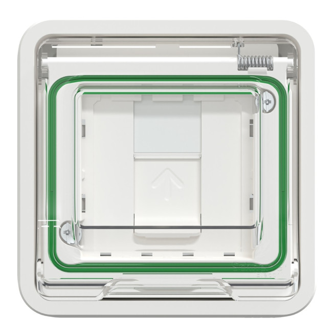 Prise RJ45 cat 6A blindé STP FTP - Composable - IP55 - IK07 - Blanc - Mureva Styl