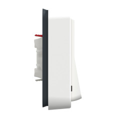 Va-et-vient complet - Encastré - Connexion auto - IP55 - IK08 - Blanc - Mureva Styl