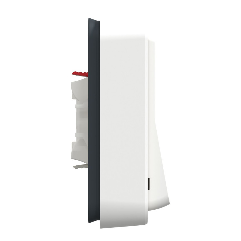 Va-et-vient complet - Encastré - Connexion auto - IP55 - IK08 - Blanc - Mureva Styl