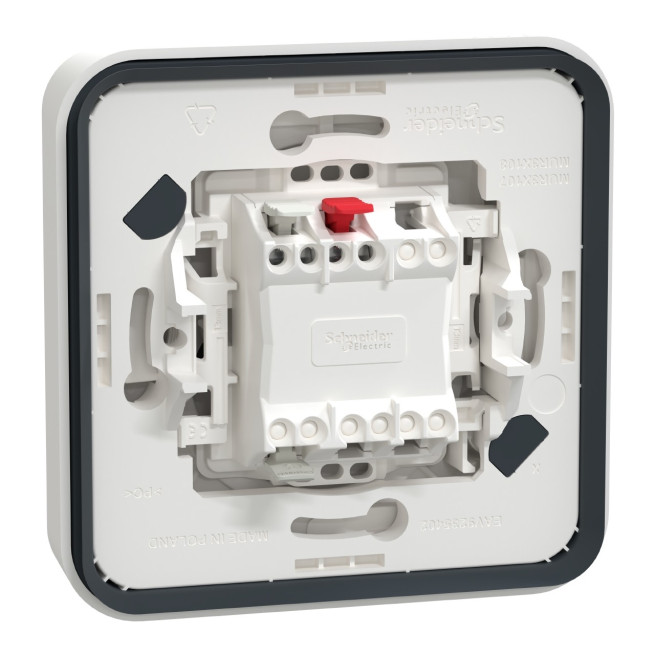 Va-et-vient complet - Encastré - Connexion auto - IP55 - IK08 - Blanc - Mureva Styl