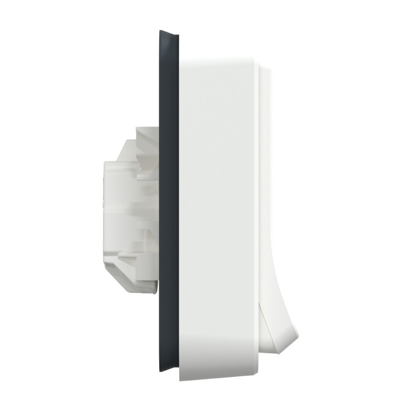 Prise de courant 2P+T - Complet - Connexion auto - IP55 - IK08 - Blanc - Mureva Styl