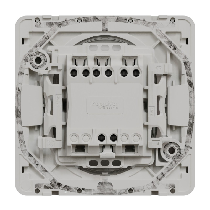 Interrupteur bipolaire - Composable - IP55 - IK08 - Blanc - Mureva Styl