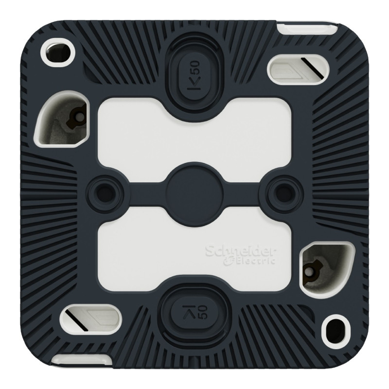 Prise de courant 2P+T - Saillie - Connexion auto - IP55 - IK08 - Blanc - Mureva Styl