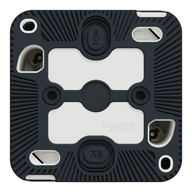 Prise de courant 2P+T - Saillie - Connexion auto - IP55 - IK08 - Blanc - Mureva Styl