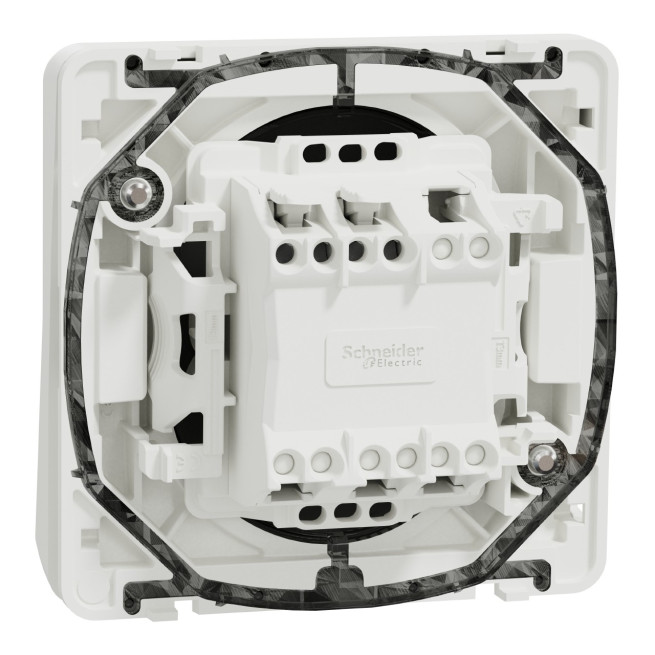 MUR39027-Appareillage-étanche-sup-IP55 Mureva-Styl-Bouton-poussoir-composable-IP55-IK08-connexion-auto-blanc