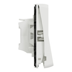 Bouton poussoir - Composable - Connexion auto - IP55 - IK08 - Blanc - Mureva Styl